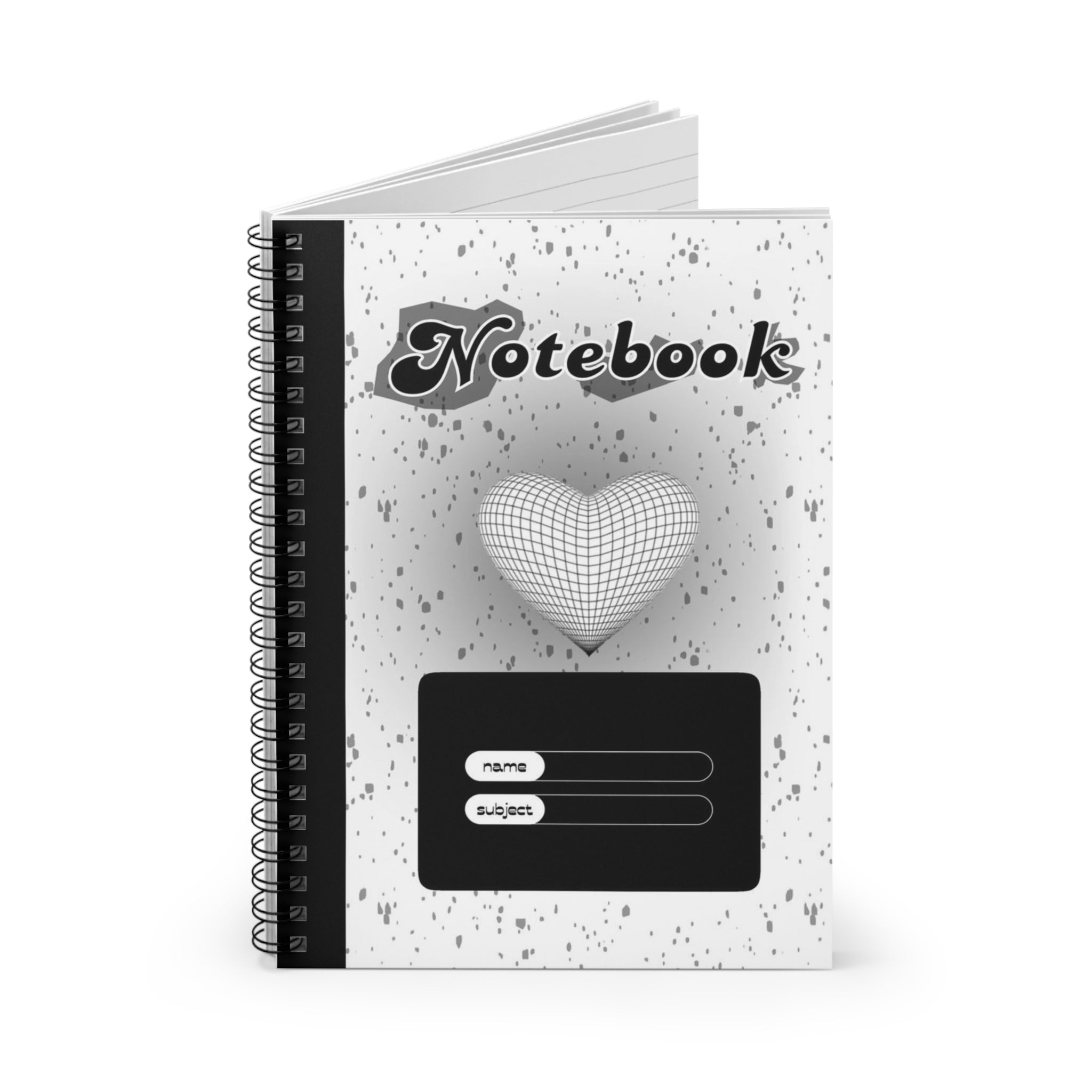 Inkwell Vibes Spiral Notebook β«βͺβπΎ