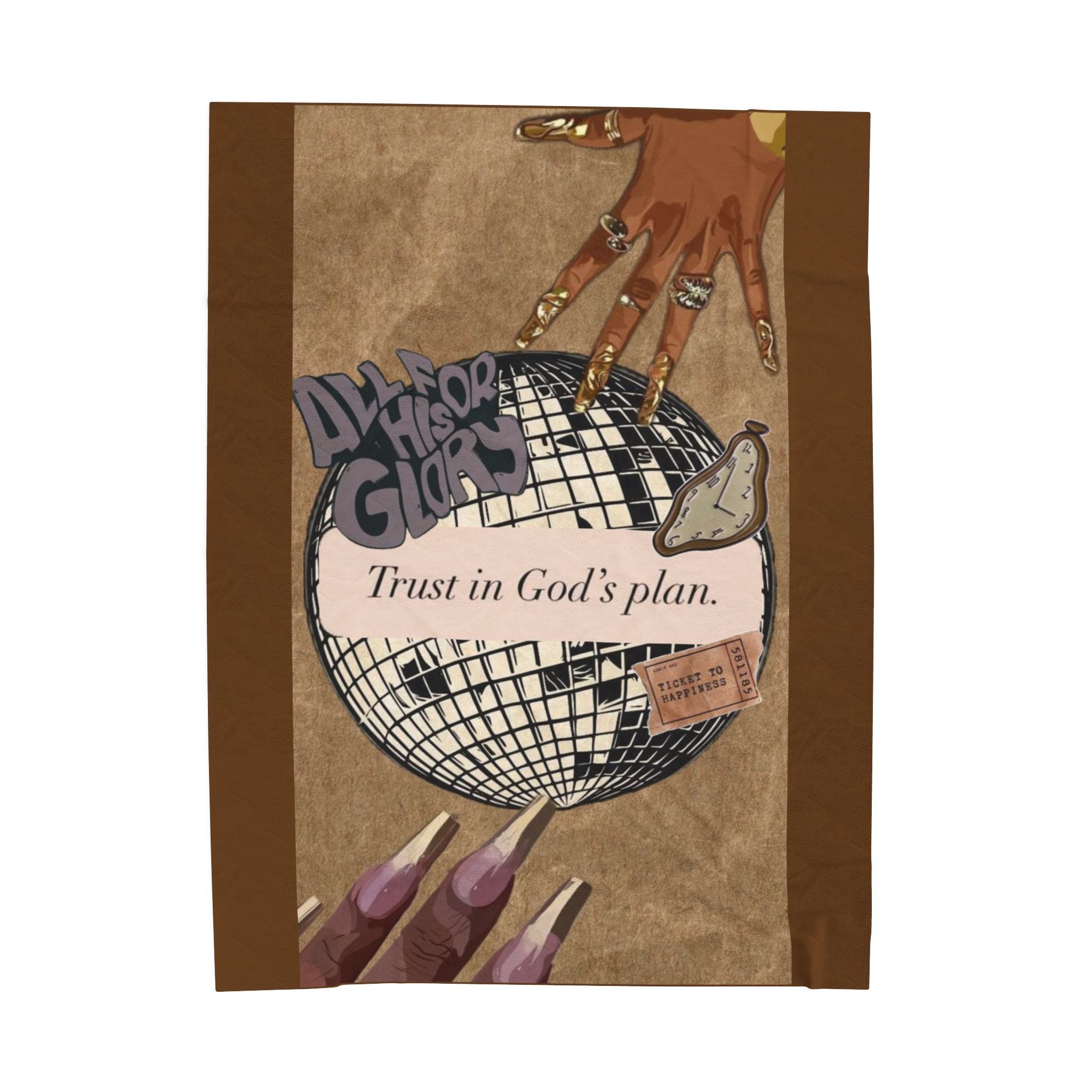 All For His Glory Plush Blanket π€ππΎποΈ