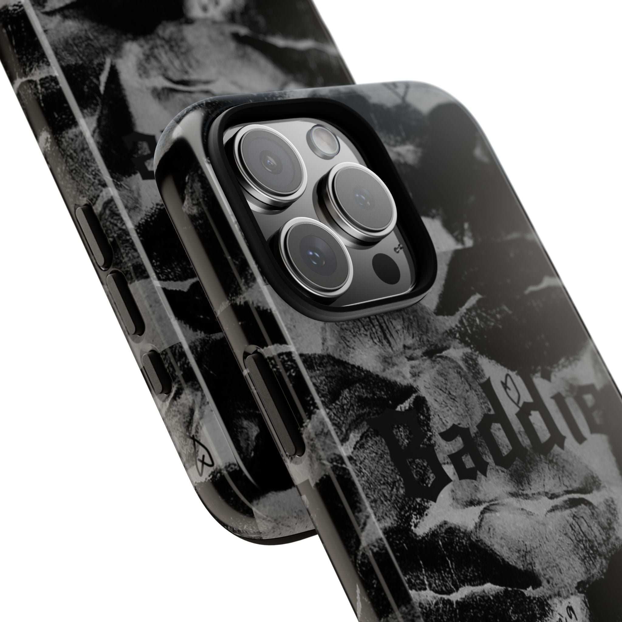 “Kiss of a Baddie Tough Case 💋🖤📱”