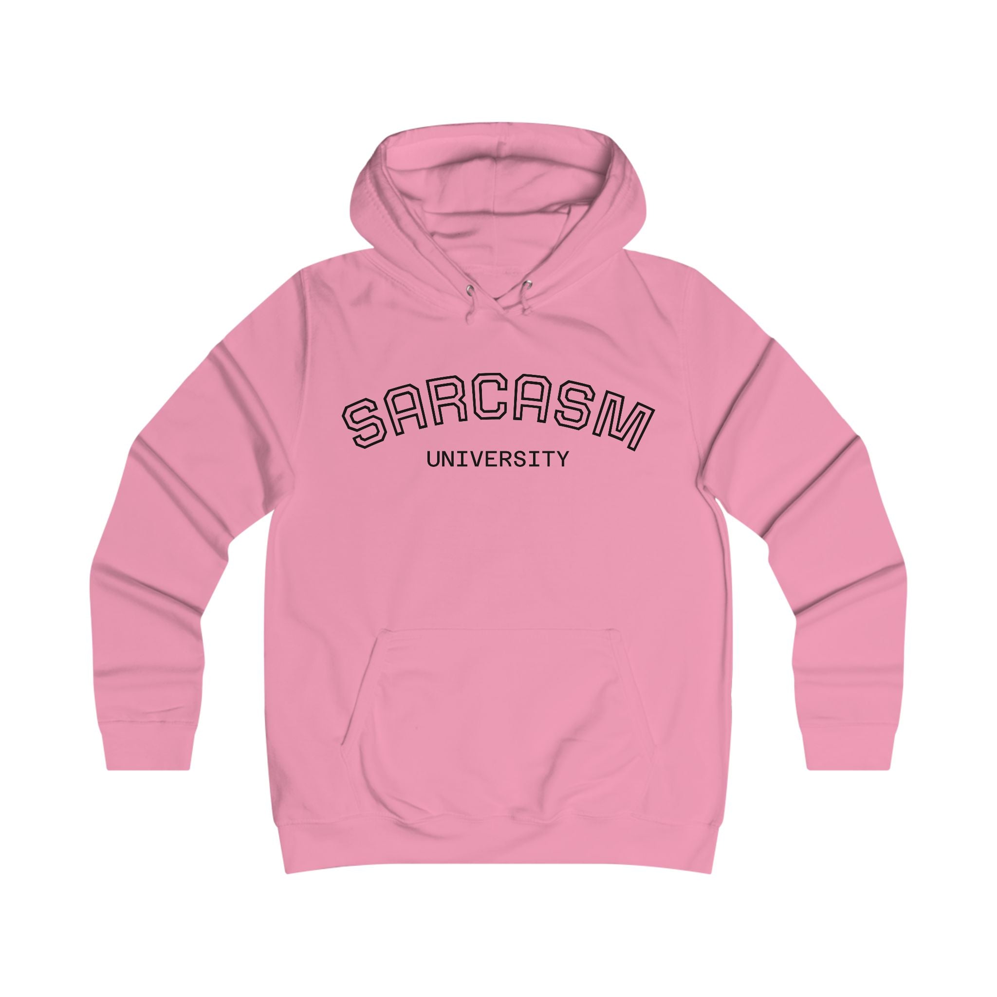 🎓 Sarcasm University 💅 College Hoodie – Girlie Fit