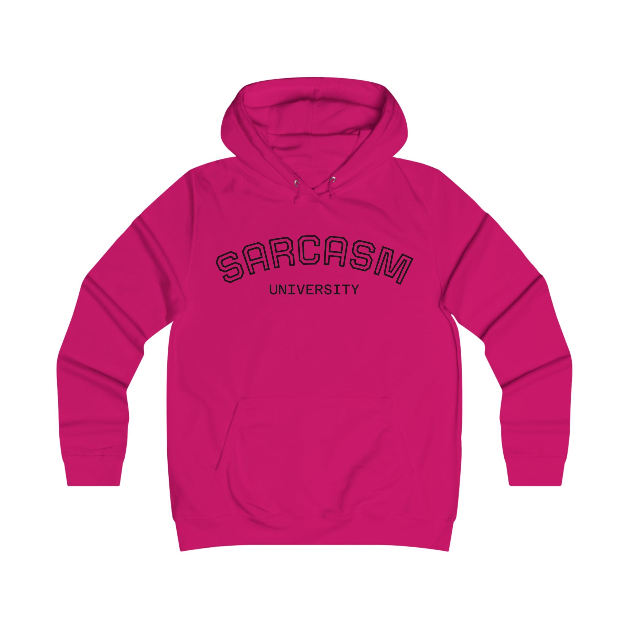 🎓 Sarcasm University 💅 College Hoodie – Girlie Fit
