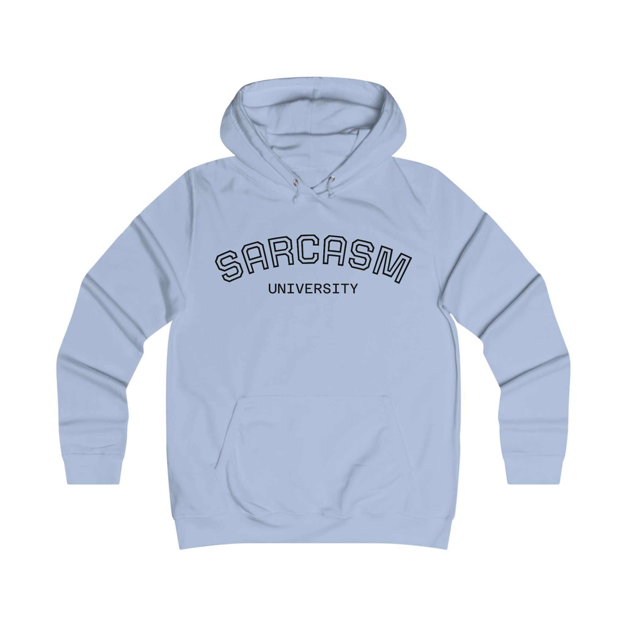 🎓 Sarcasm University 💅 College Hoodie – Girlie Fit