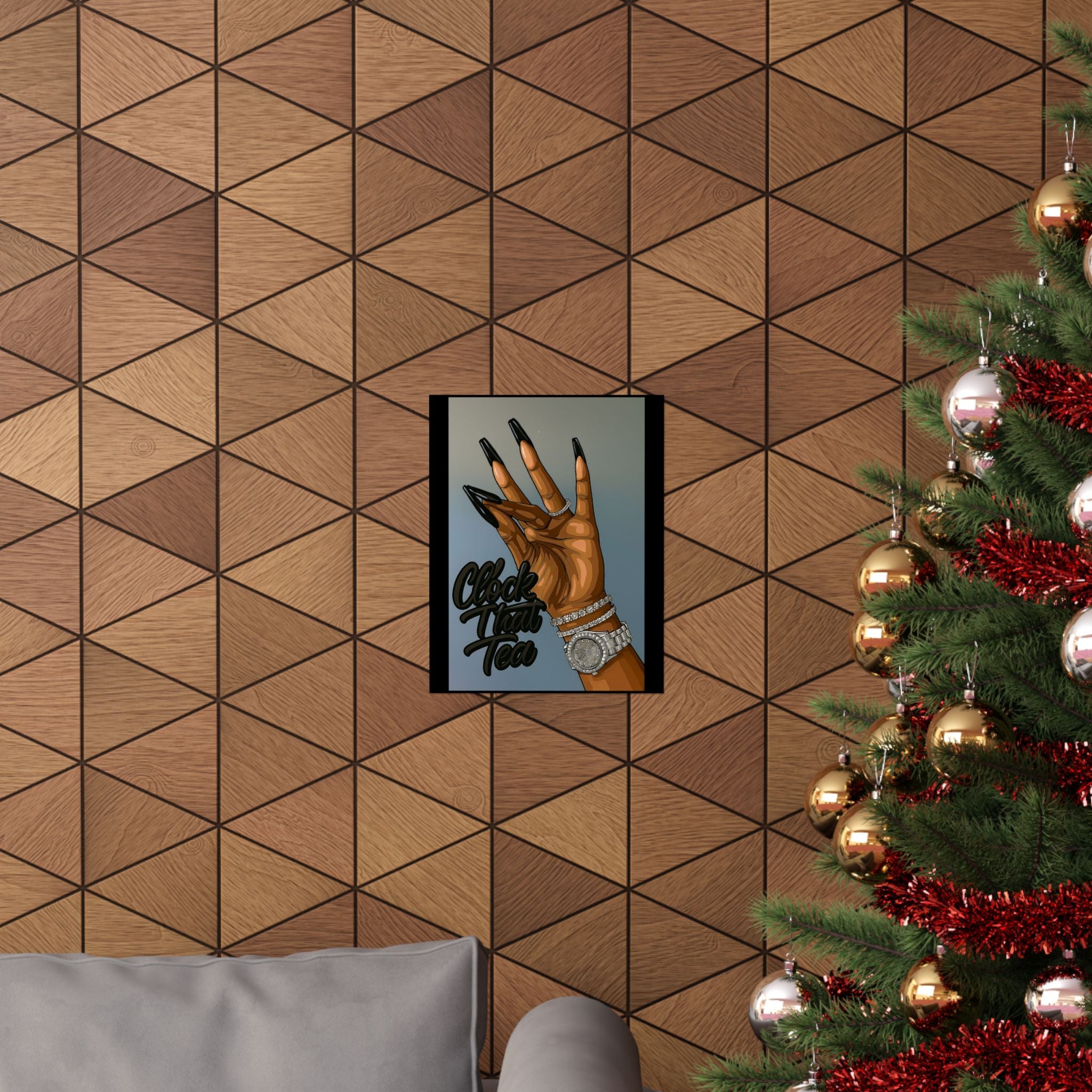 ☕👀 Clock That Tea Matte Poster 👀☕