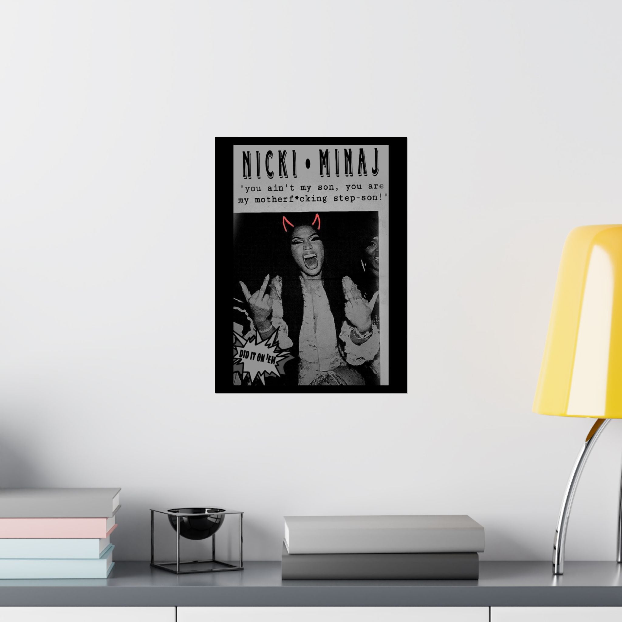 π₯ βBad Attitudeβ Matte Vertical Poster