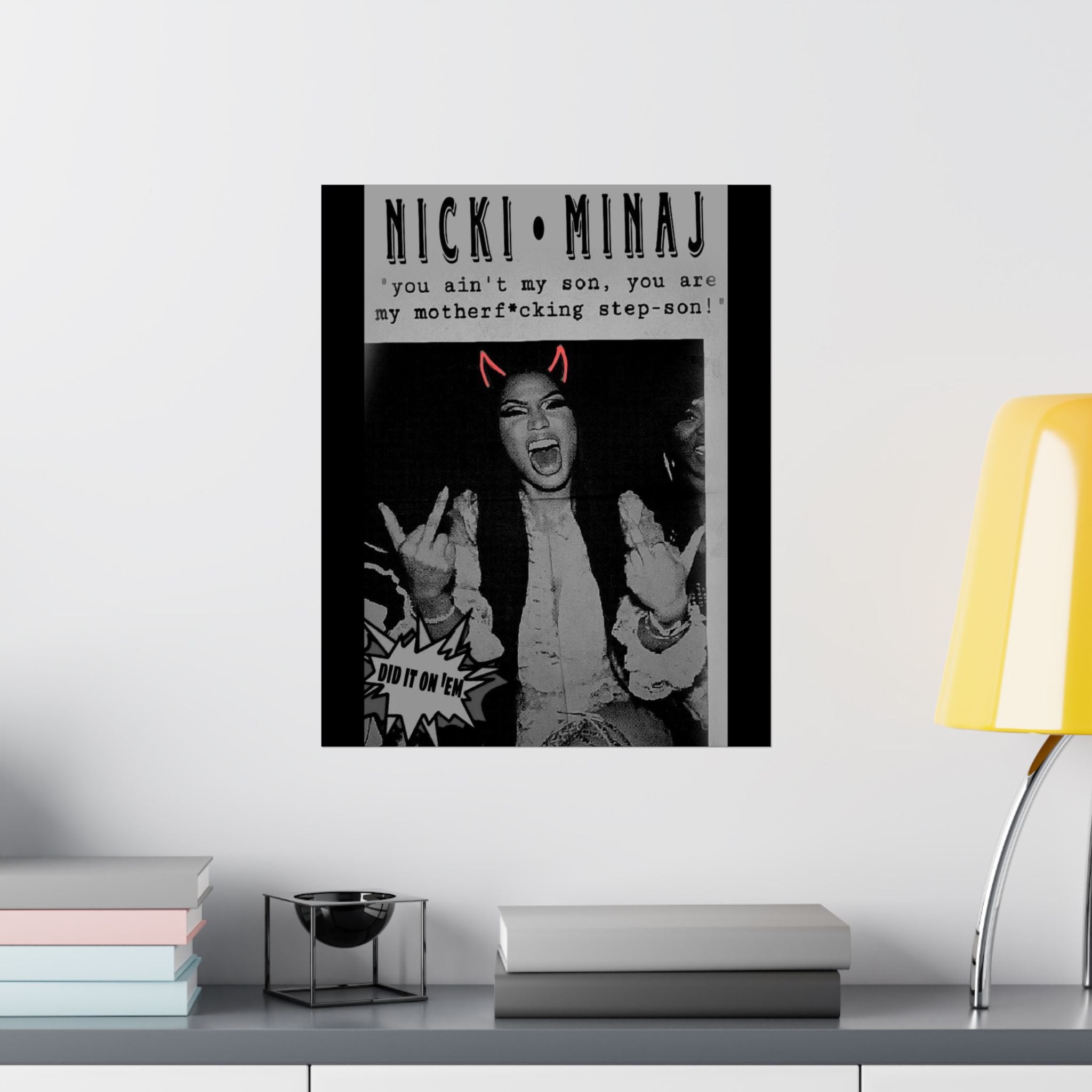π₯ βBad Attitudeβ Matte Vertical Poster
