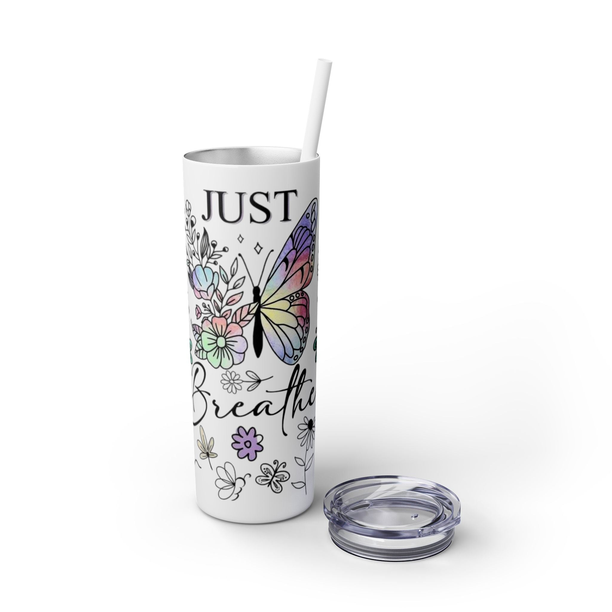 Just Breathe πΏπ§ Skinny Tumbler β 20oz