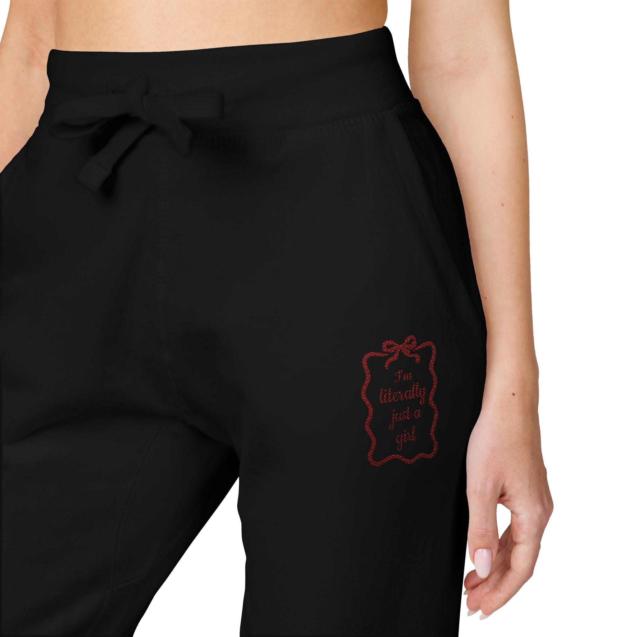π€β¨ βIβm Literally Just a Girlβ Embroidered Sweatpants π
π