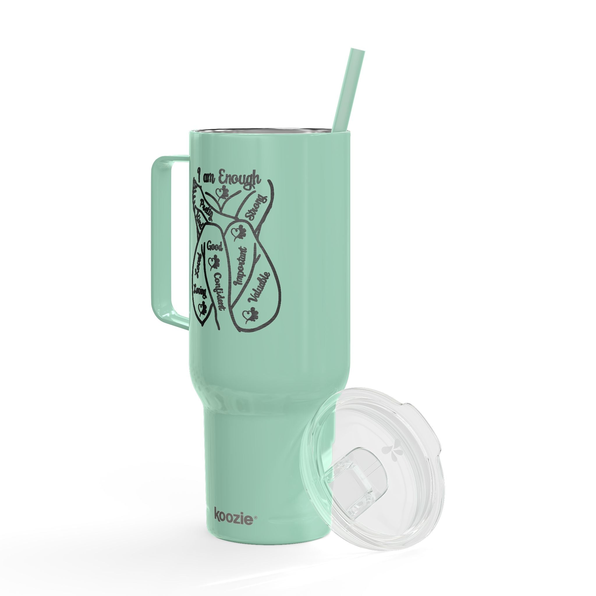 I Am Enough 40oz Tumbler πΈπͺπΎβ