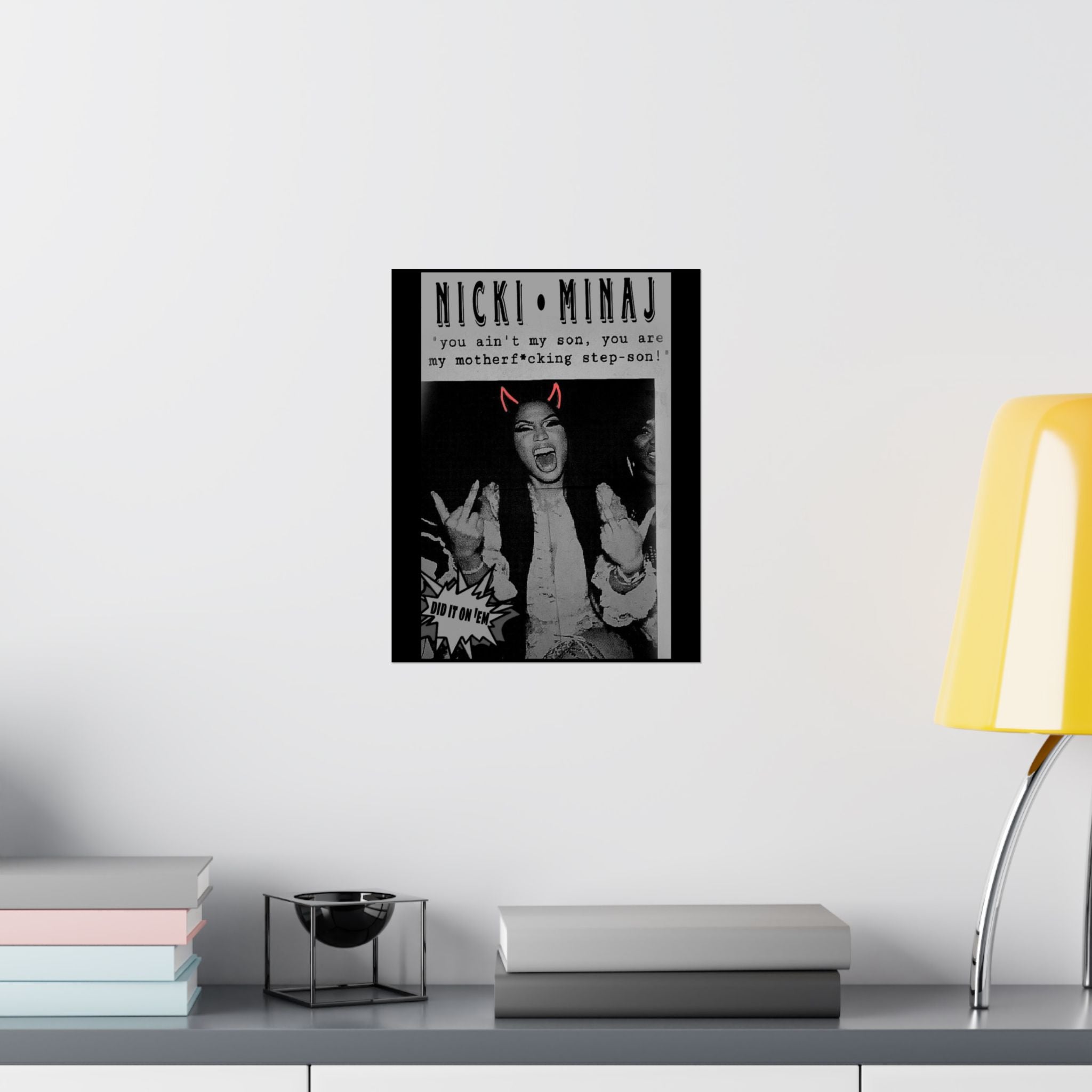 π₯ βBad Attitudeβ Matte Vertical Poster
