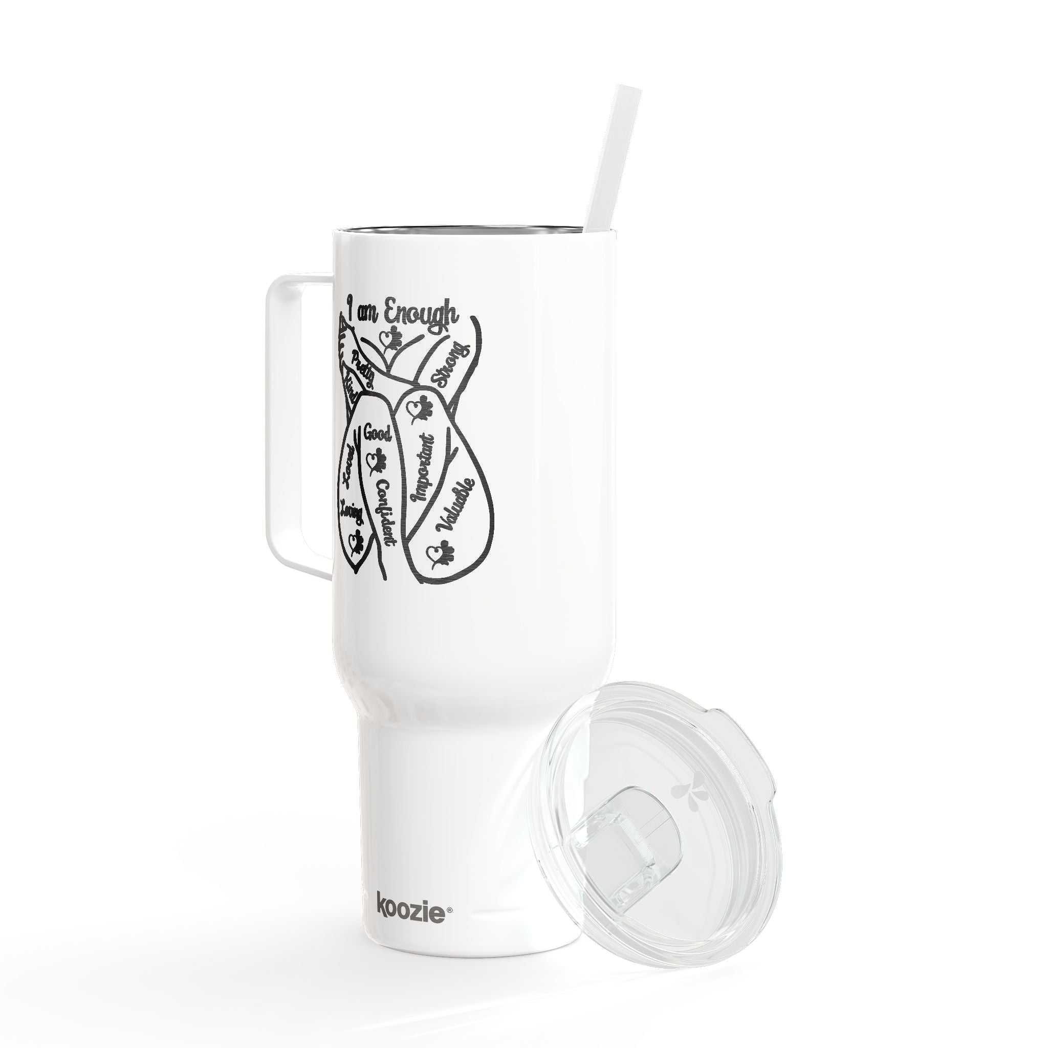 I Am Enough 40oz Tumbler πΈπͺπΎβ