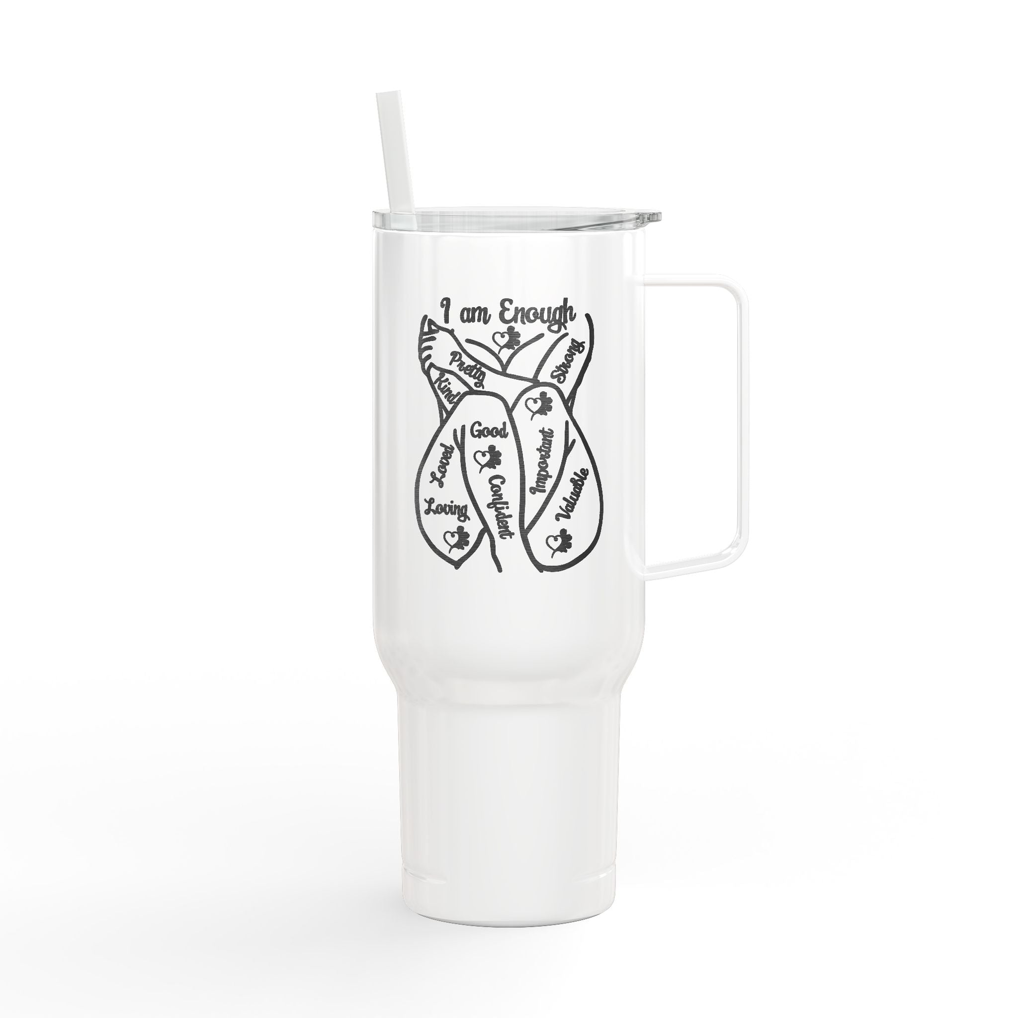 I Am Enough 40oz Tumbler πΈπͺπΎβ