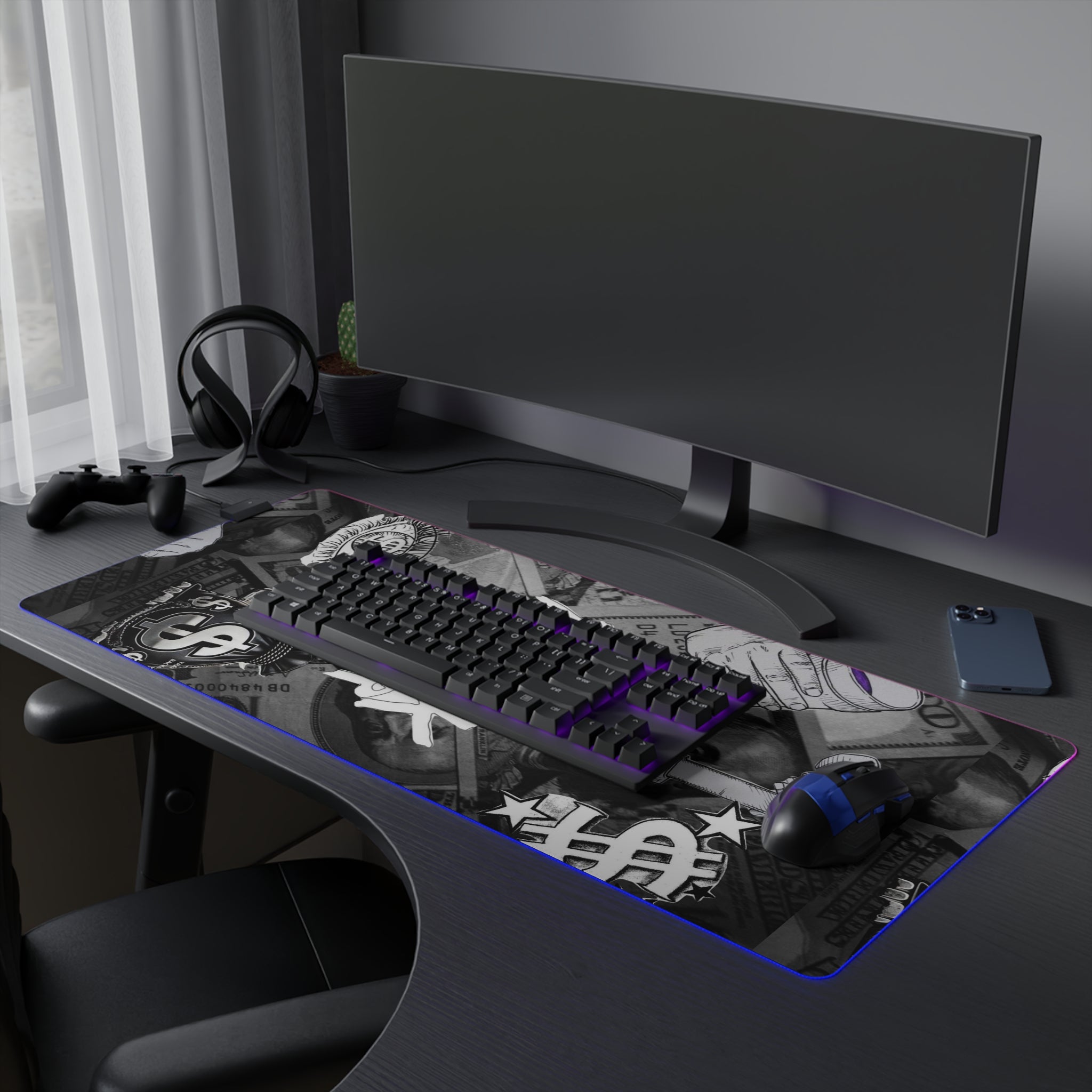 🎮⚡ Risk Taker RGB Gaming Mouse Pad ⚡🎮