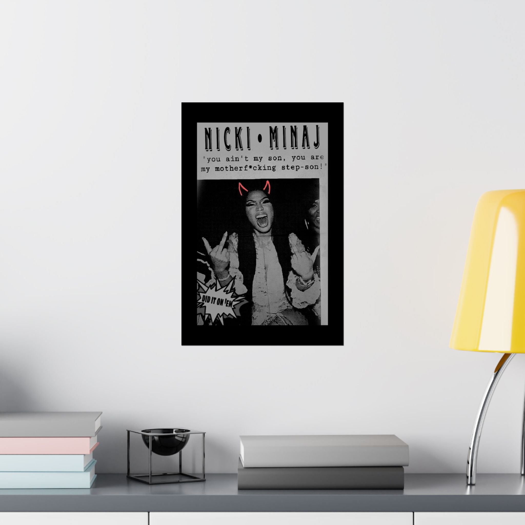 π₯ βBad Attitudeβ Matte Vertical Poster