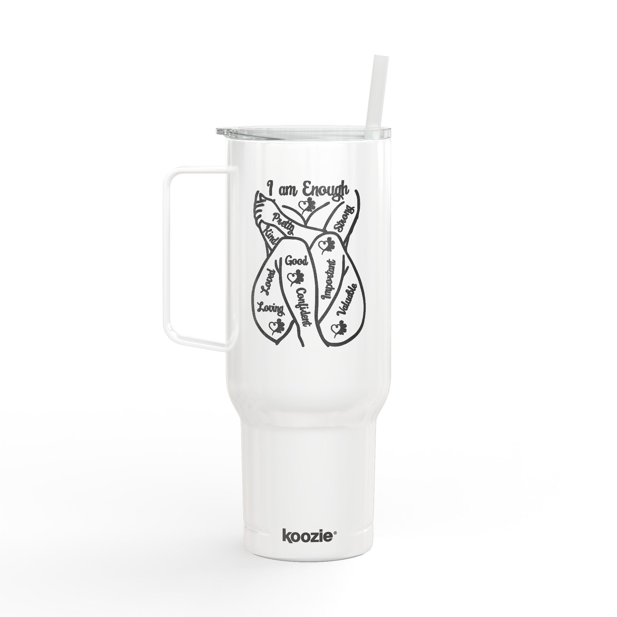 I Am Enough 40oz Tumbler πΈπͺπΎβ