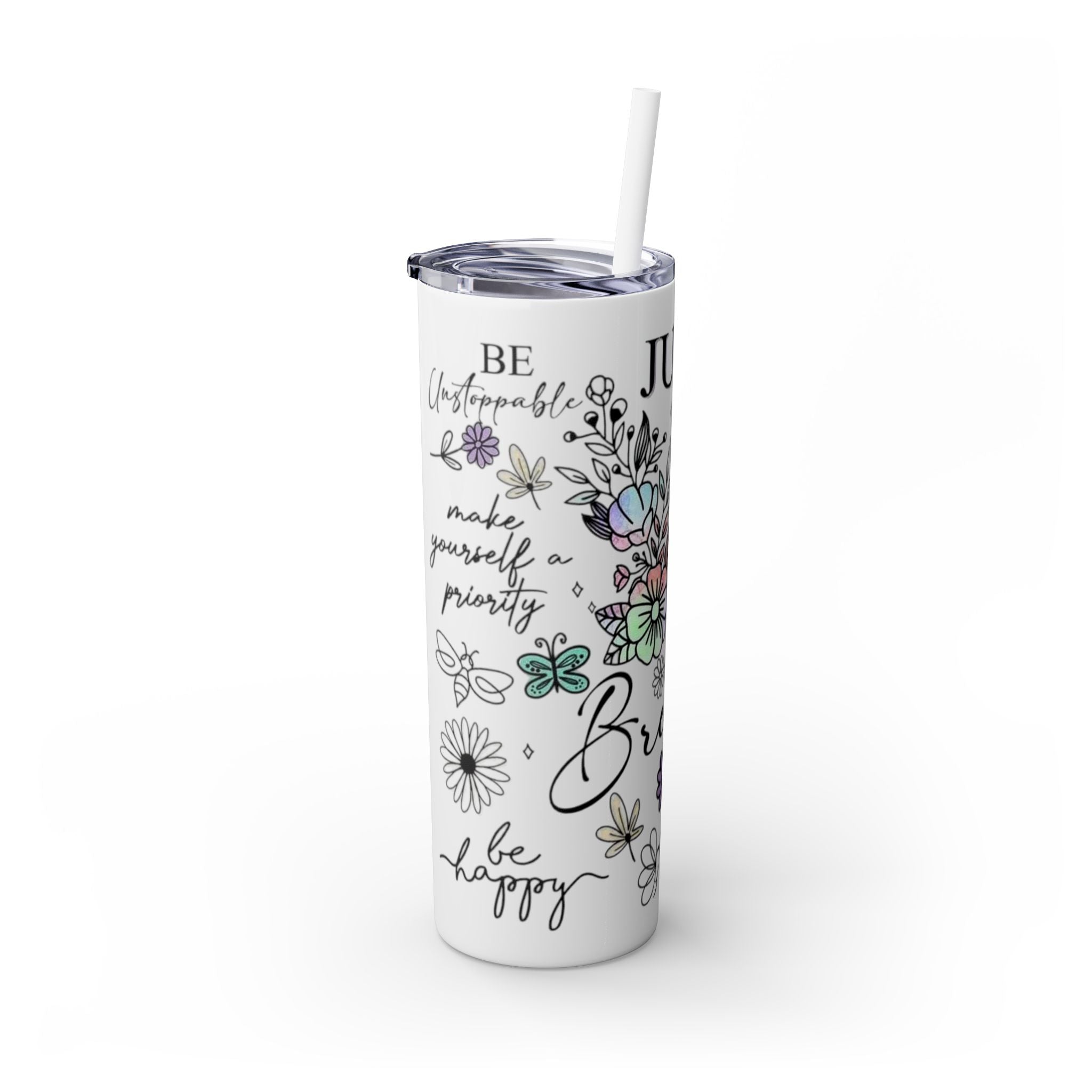 Just Breathe πΏπ§ Skinny Tumbler β 20oz