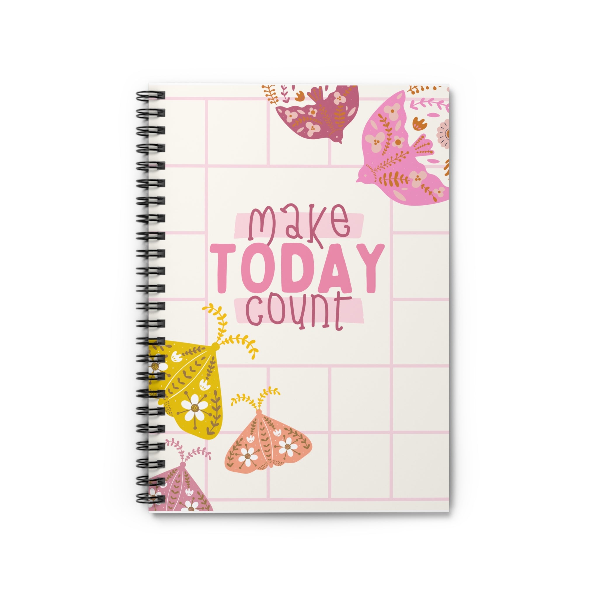 📝 Make Today Count 📒✨ Spiral Notebook