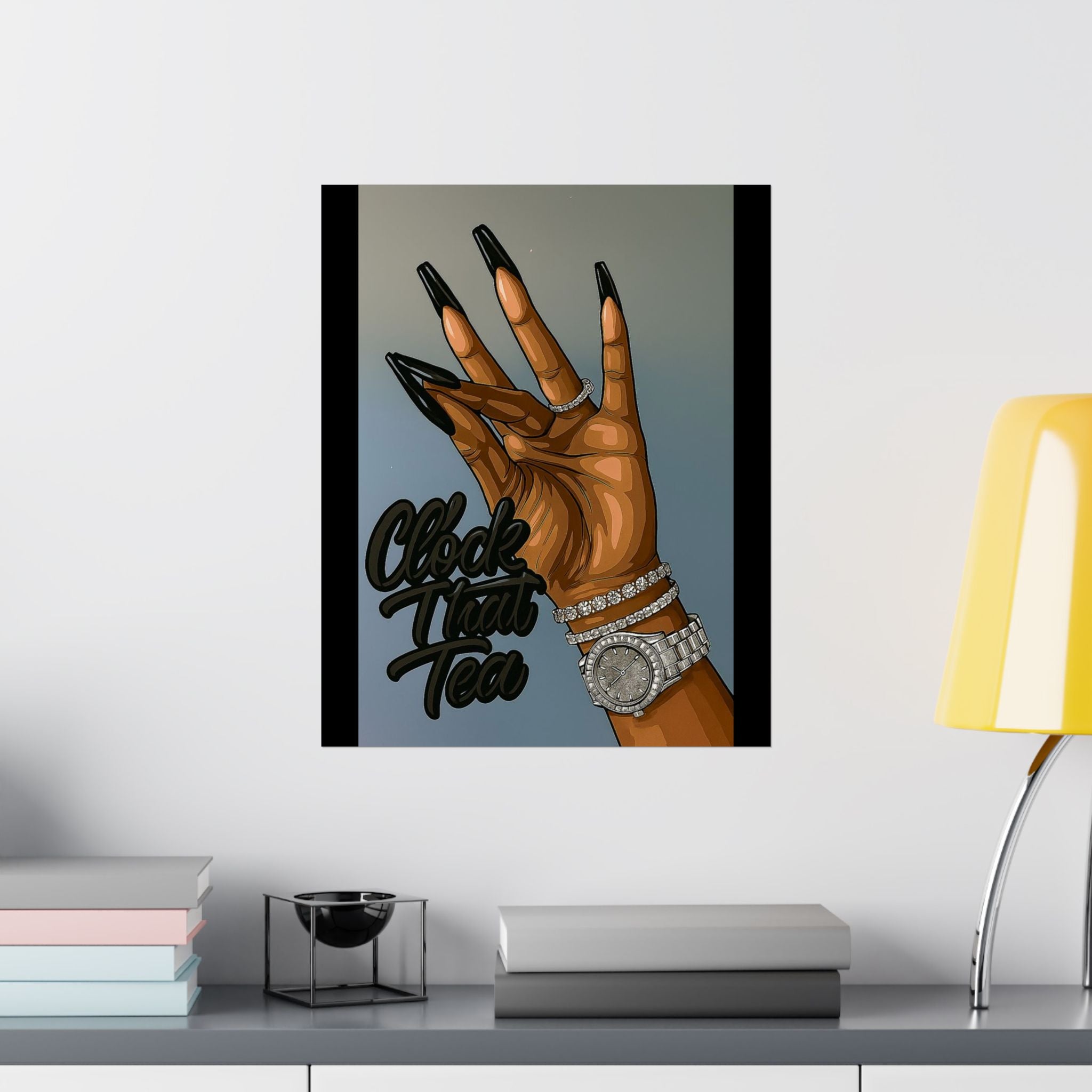 ☕👀 Clock That Tea Matte Poster 👀☕