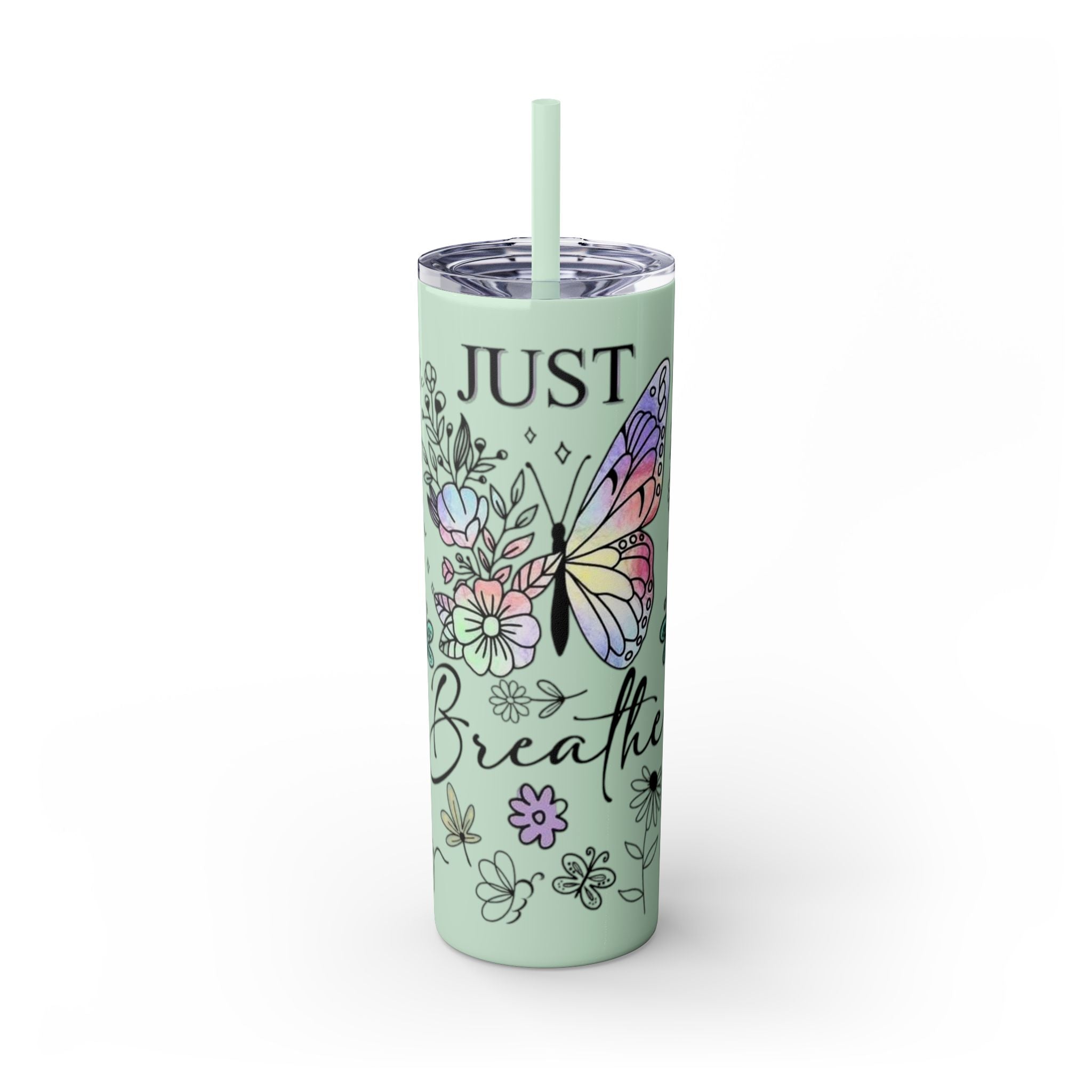 Just Breathe πΏπ§ Skinny Tumbler β 20oz