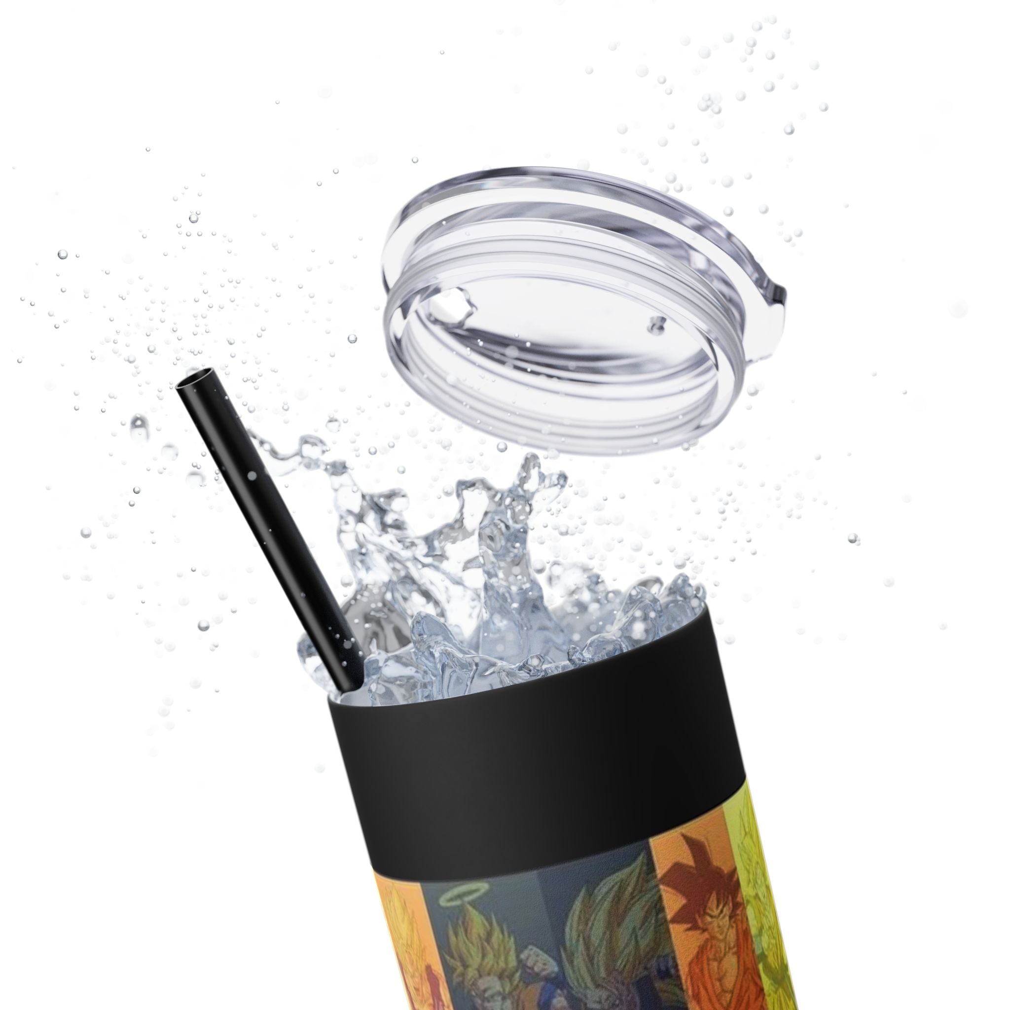 “Saiyan Power-Up ⚡🔥 Skinny Tumbler – 20oz”