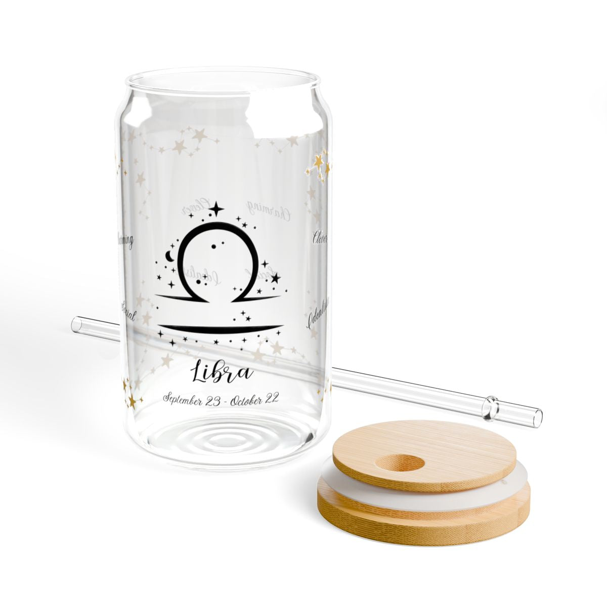 ♎ Libra Zodiac Sipper Glass