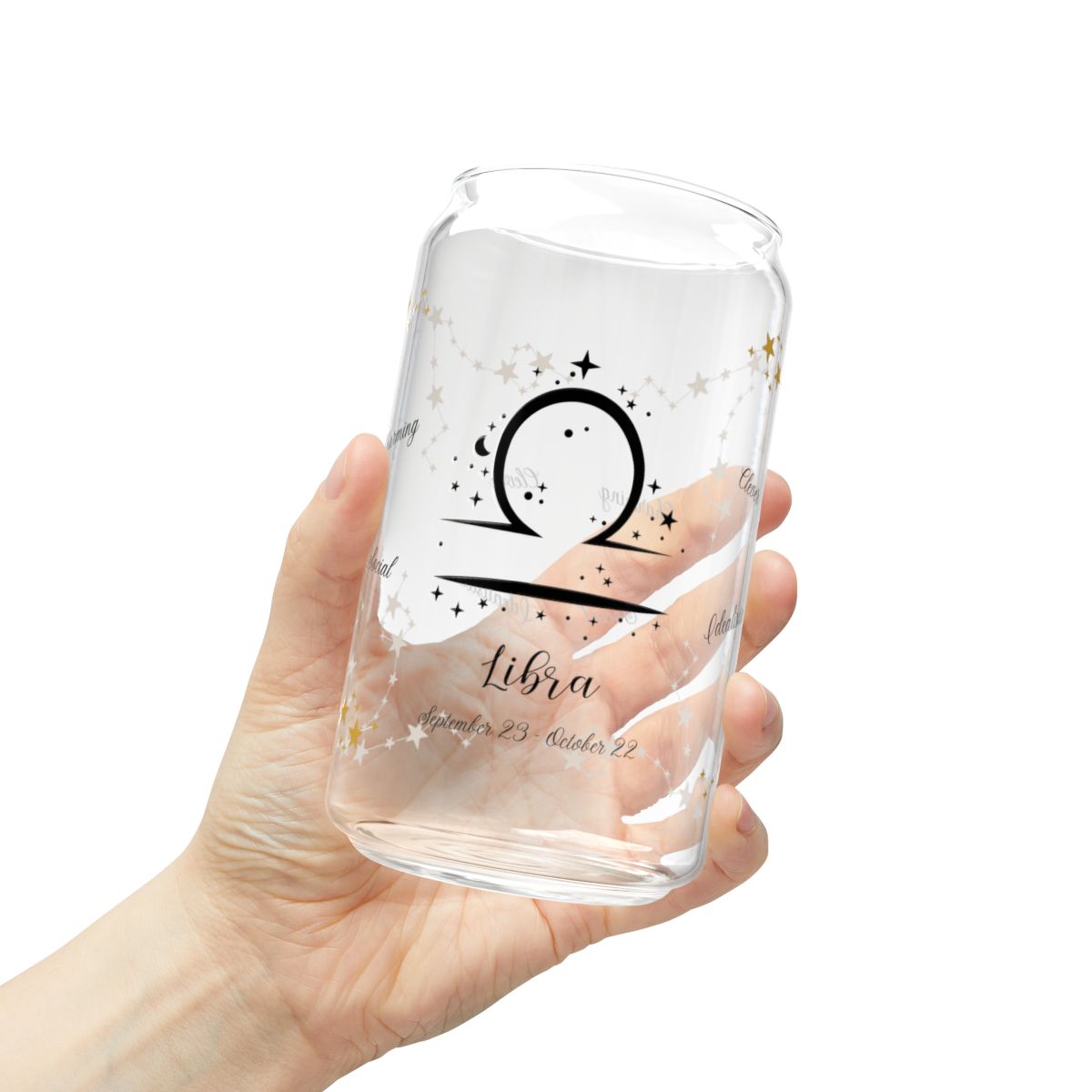 ♎ Libra Zodiac Sipper Glass