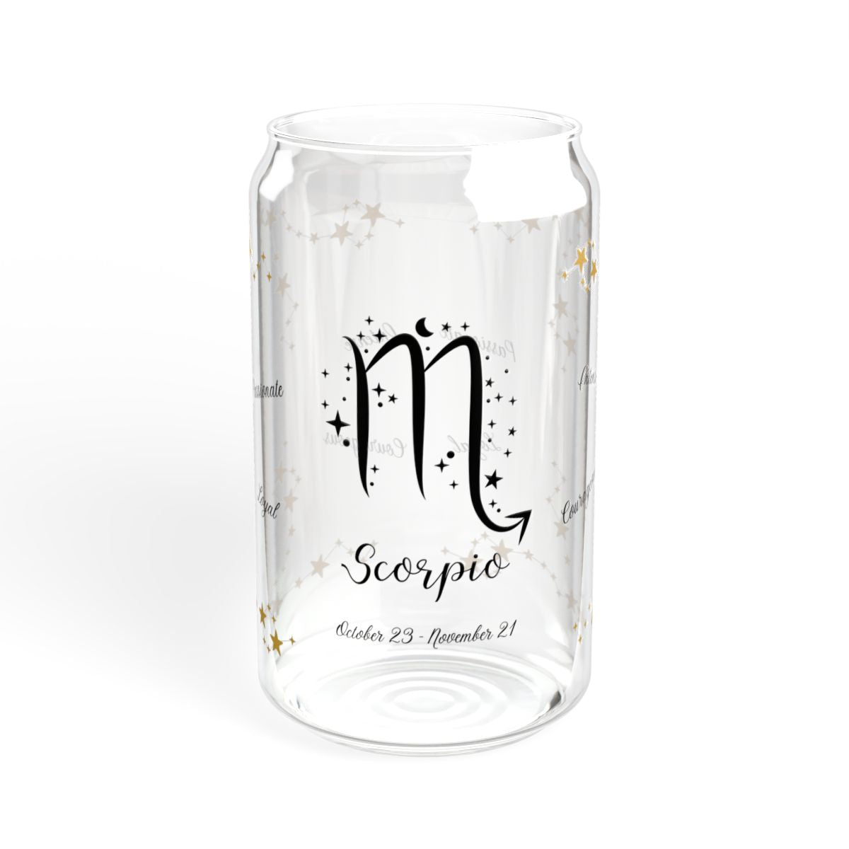 β Scorpio Zodiac Sipper Glass