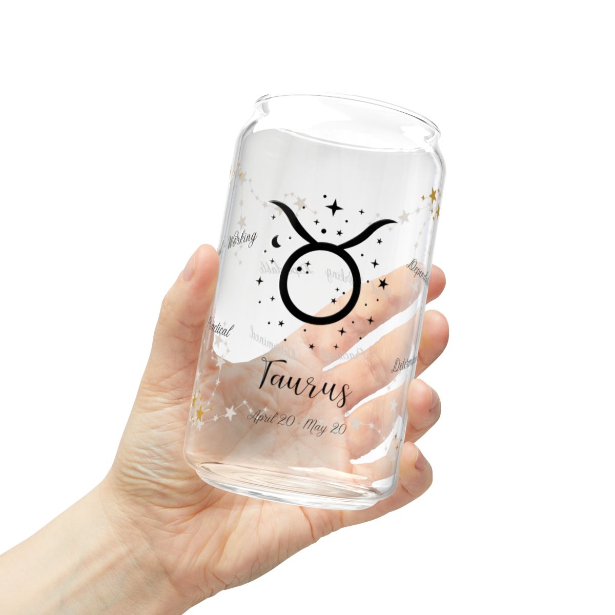 ♉ Taurus Zodiac Sipper Glass