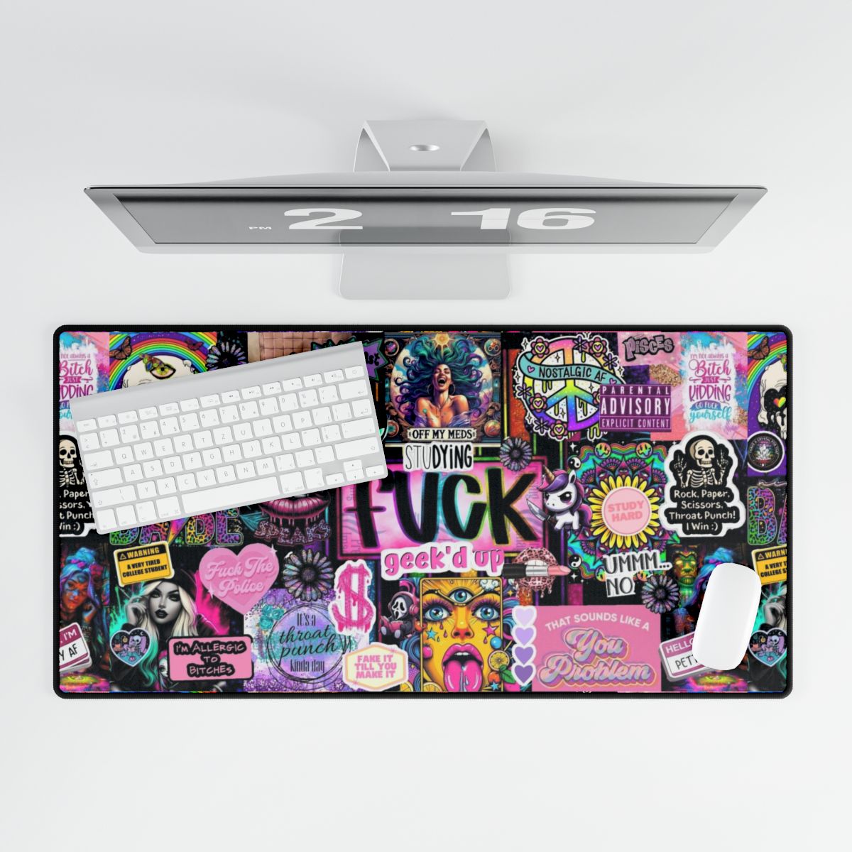 💕 Not Your Average Girlie – Desk Mat