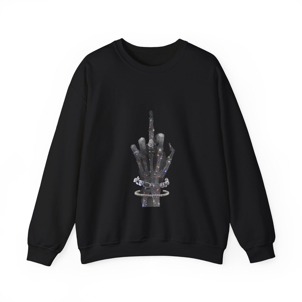 💀🖕 Skeleton Attitude Crewneck 🖕💀