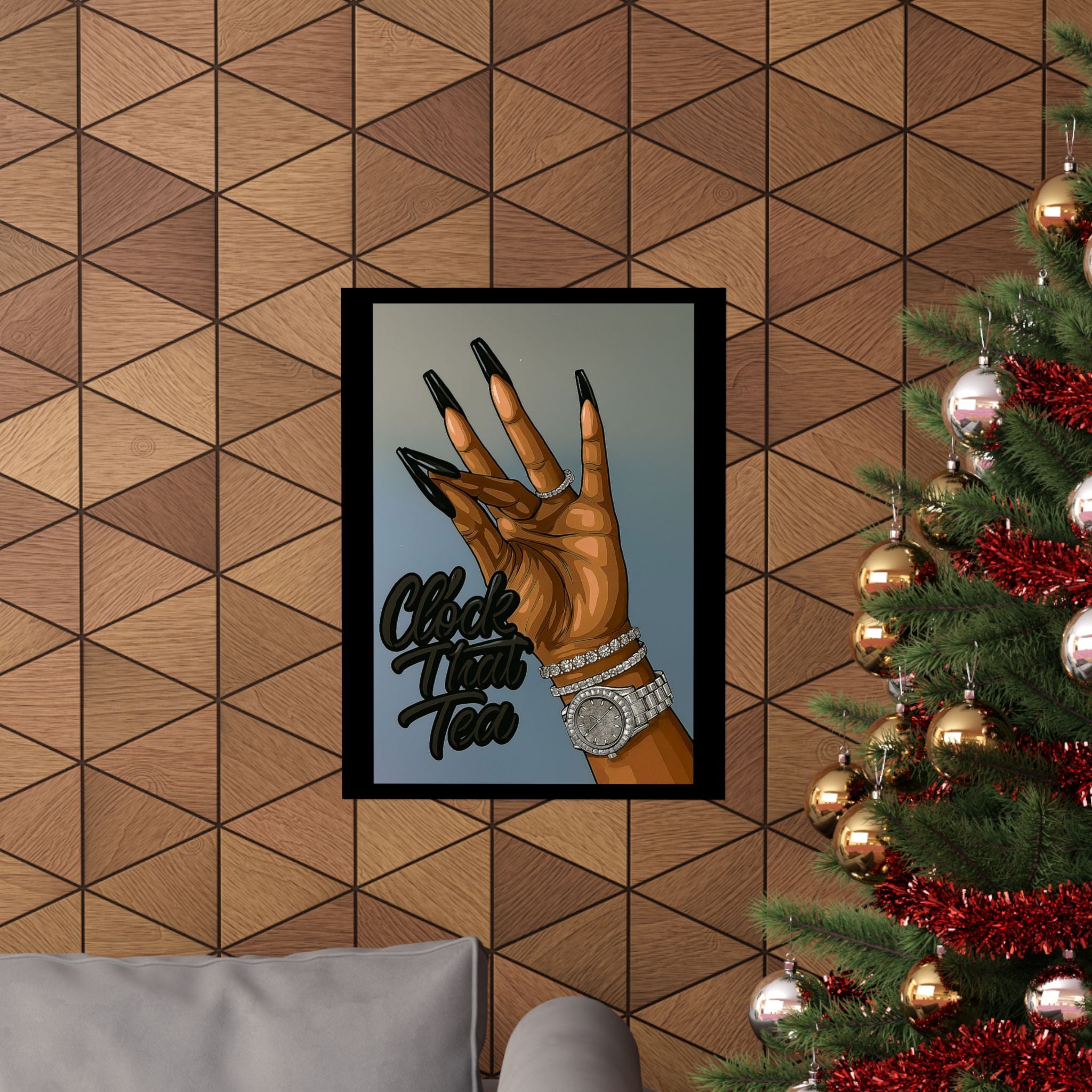 ☕👀 Clock That Tea Matte Poster 👀☕