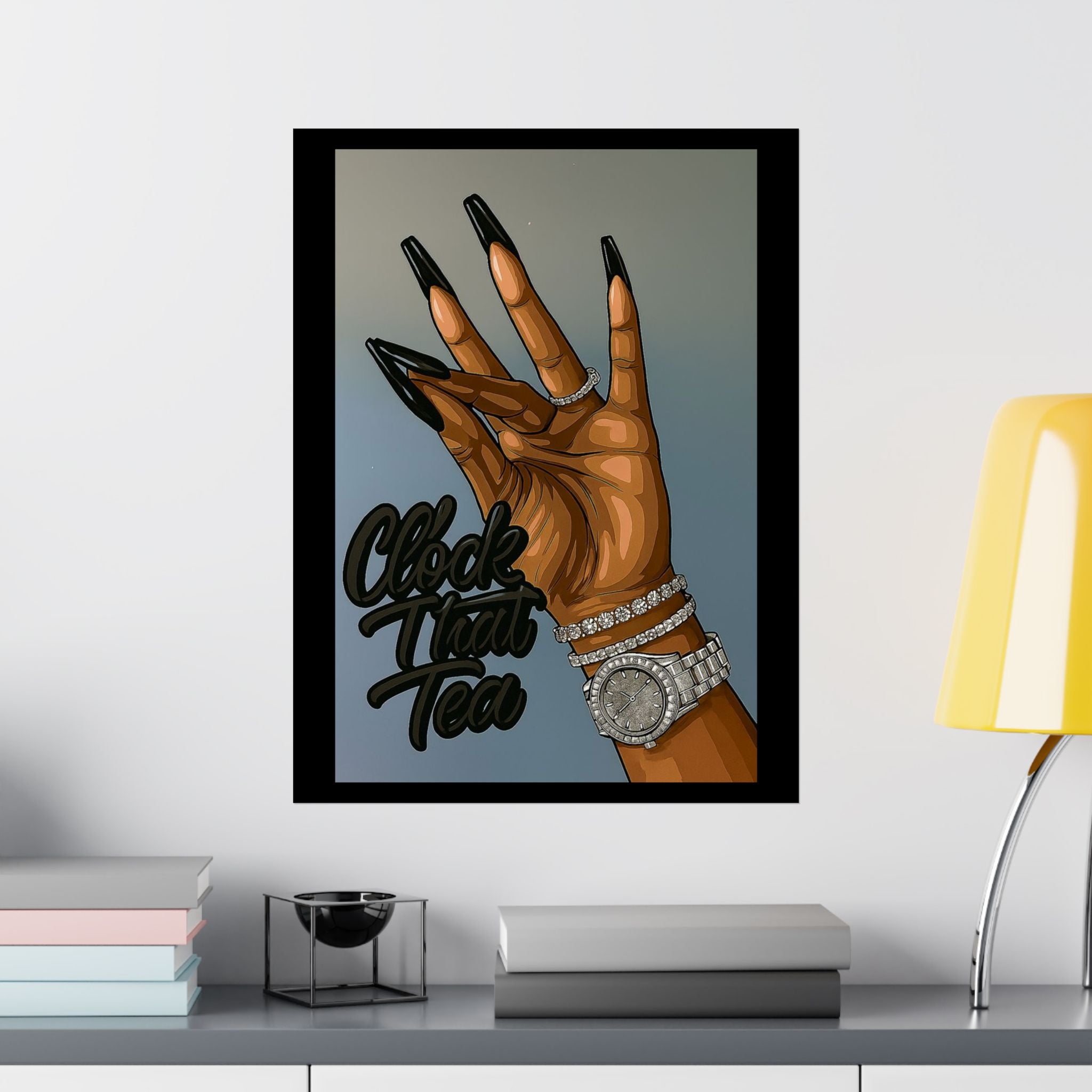 ☕👀 Clock That Tea Matte Poster 👀☕