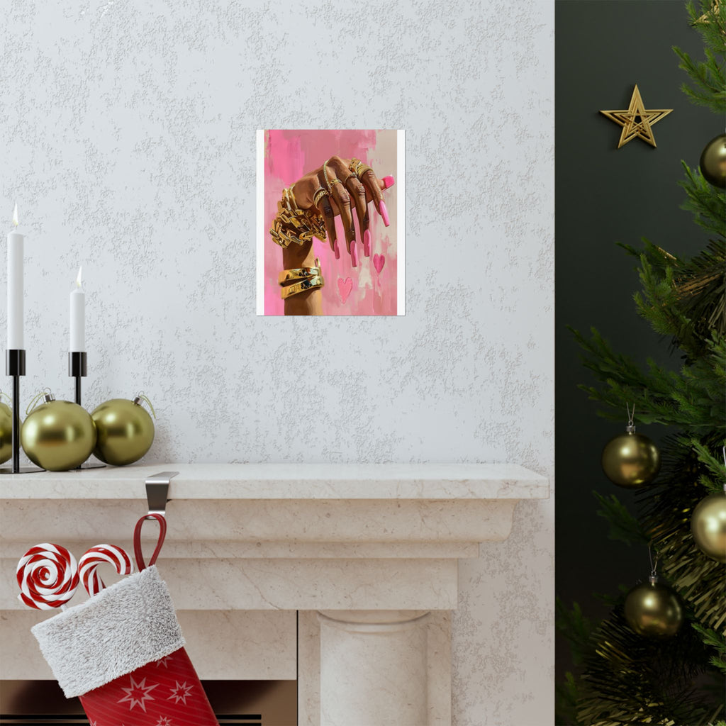 Blush & Gold Luxe Prints 🎀✨🖼️