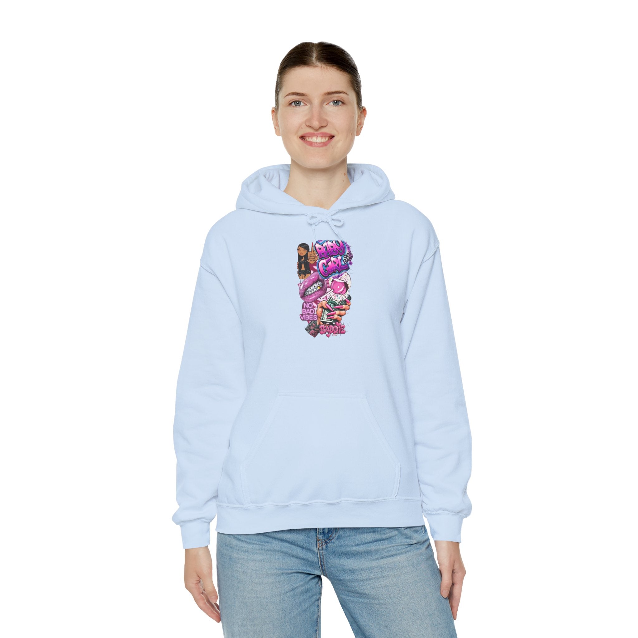 💕🦋 Baby Girl Heavy Blend Hoodie 🦋💕