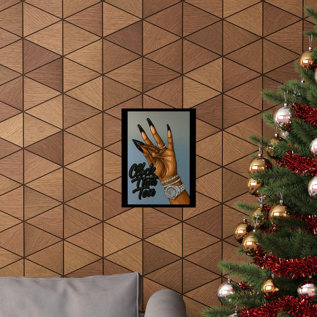☕👀 Clock That Tea Matte Poster 👀☕