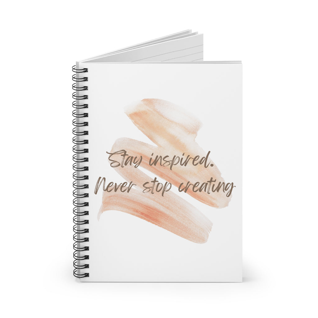 🌸✨ Stay Inspired Spiral Notebook ✨🌸