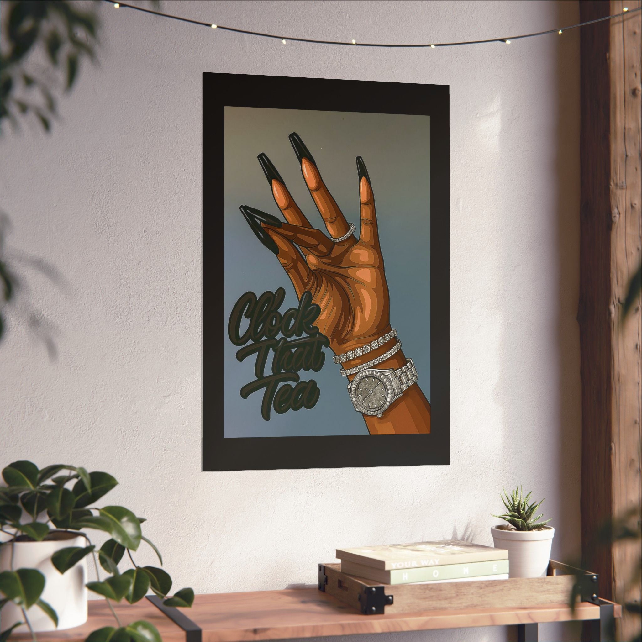 ☕👀 Clock That Tea Matte Poster 👀☕