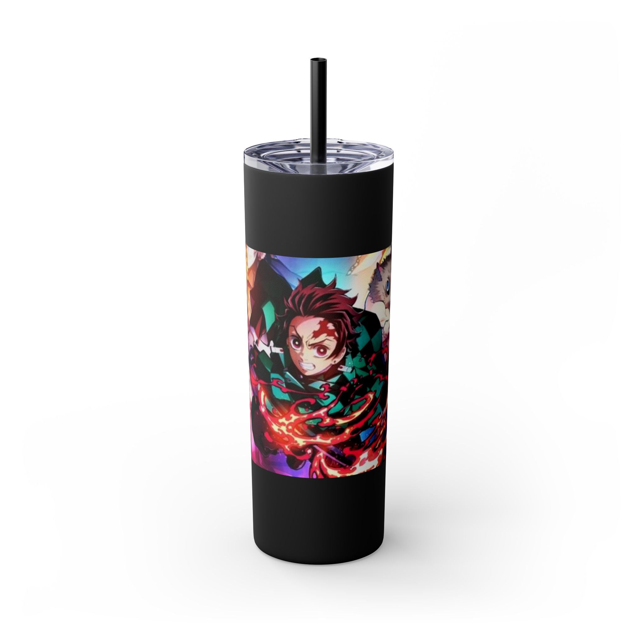 “Demon Slayer ⚔️🔥 Skinny Tumbler – 20oz”