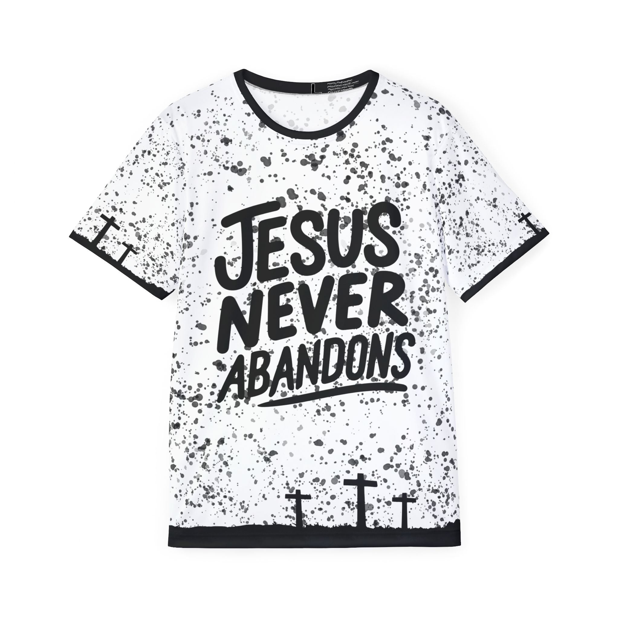 🏆 Jesus Never Abandons 🛡️ Men's Performance Jersey