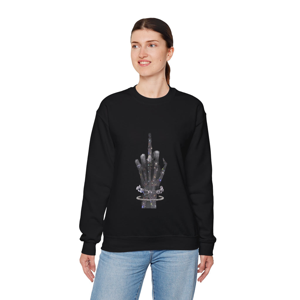 💀🖕 Skeleton Attitude Crewneck 🖕💀