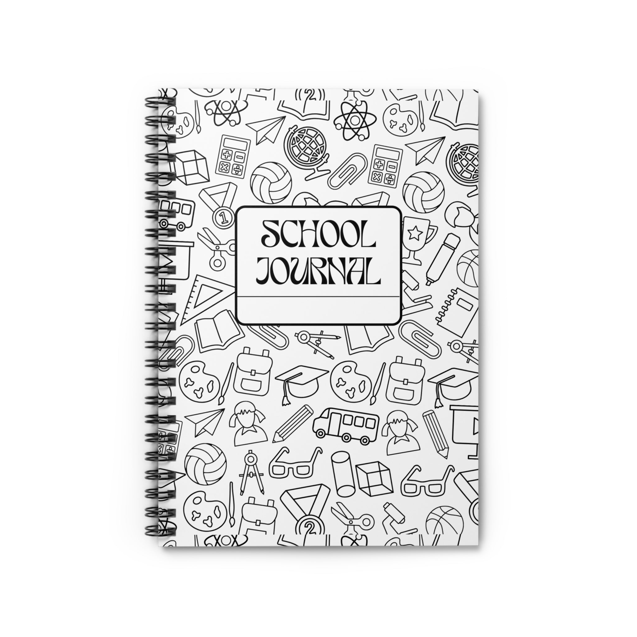 📚 School Journal 📓✨ Spiral Notebook – Ruled Line