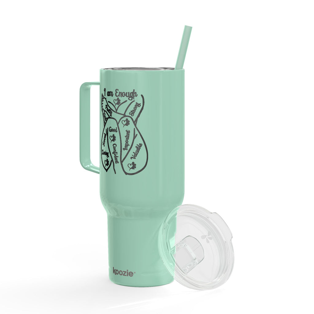 I Am Enough 40oz Tumbler 🌸💪🏾☕