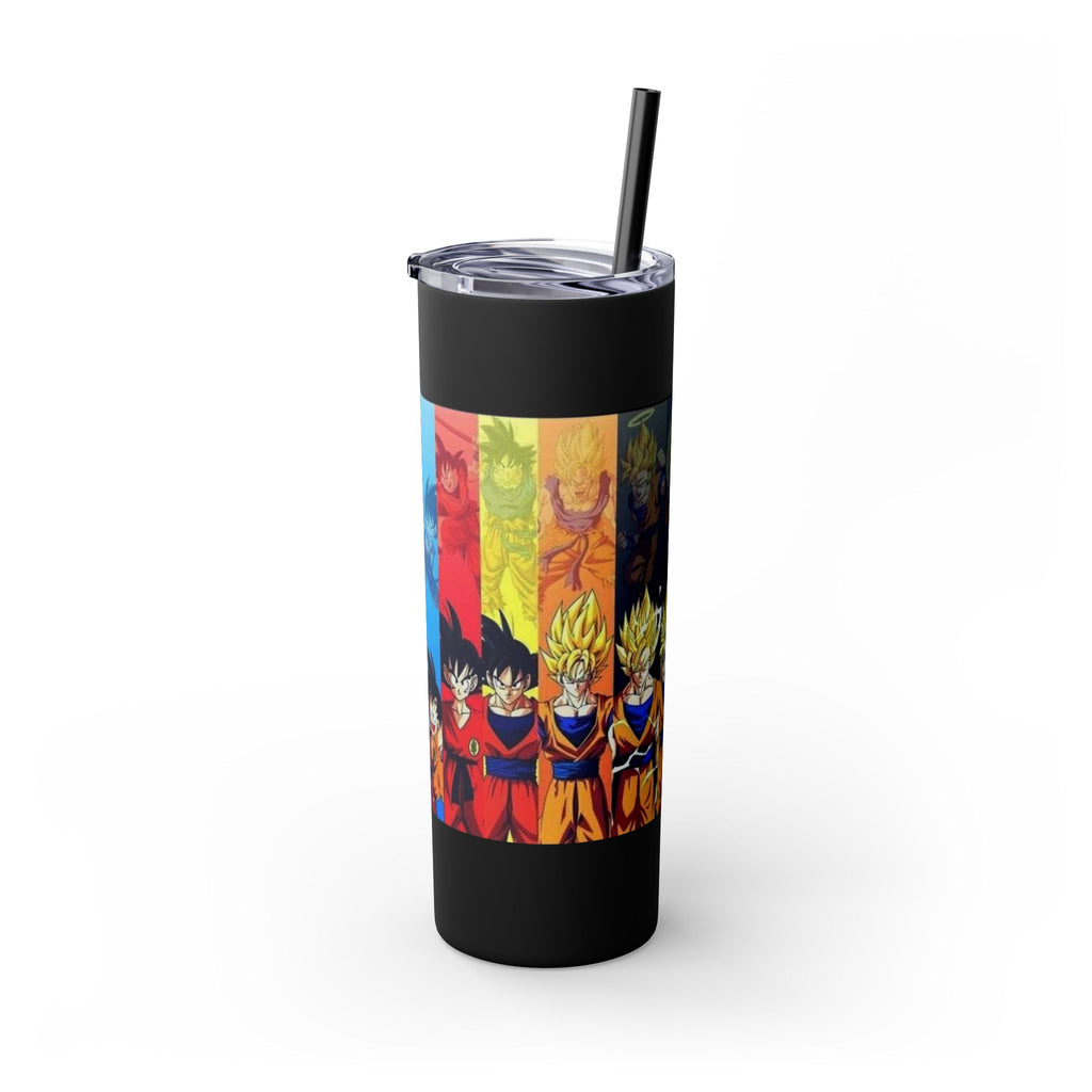 “Saiyan Power-Up ⚡🔥 Skinny Tumbler – 20oz”