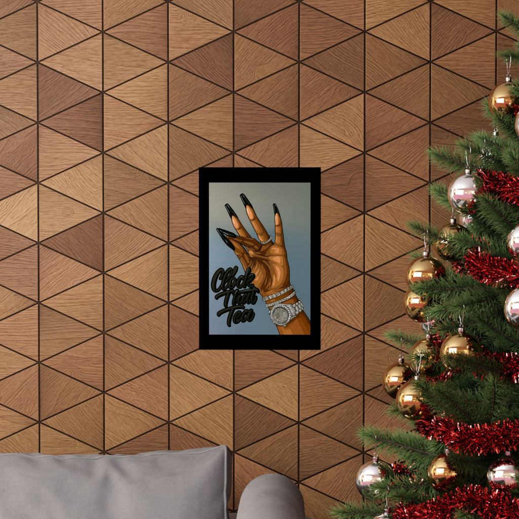 ☕👀 Clock That Tea Matte Poster 👀☕