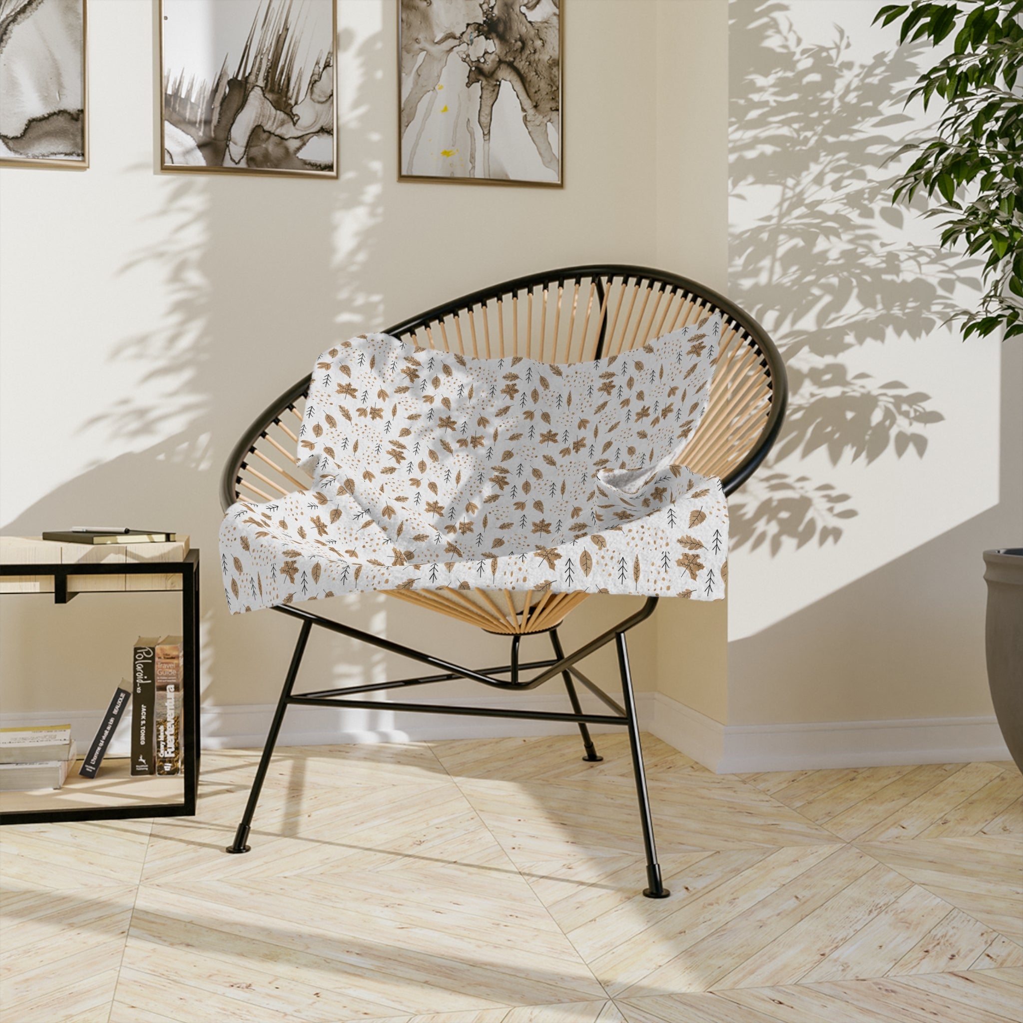 🍁 “Golden Leaves & Cozy Dreams” Blanket