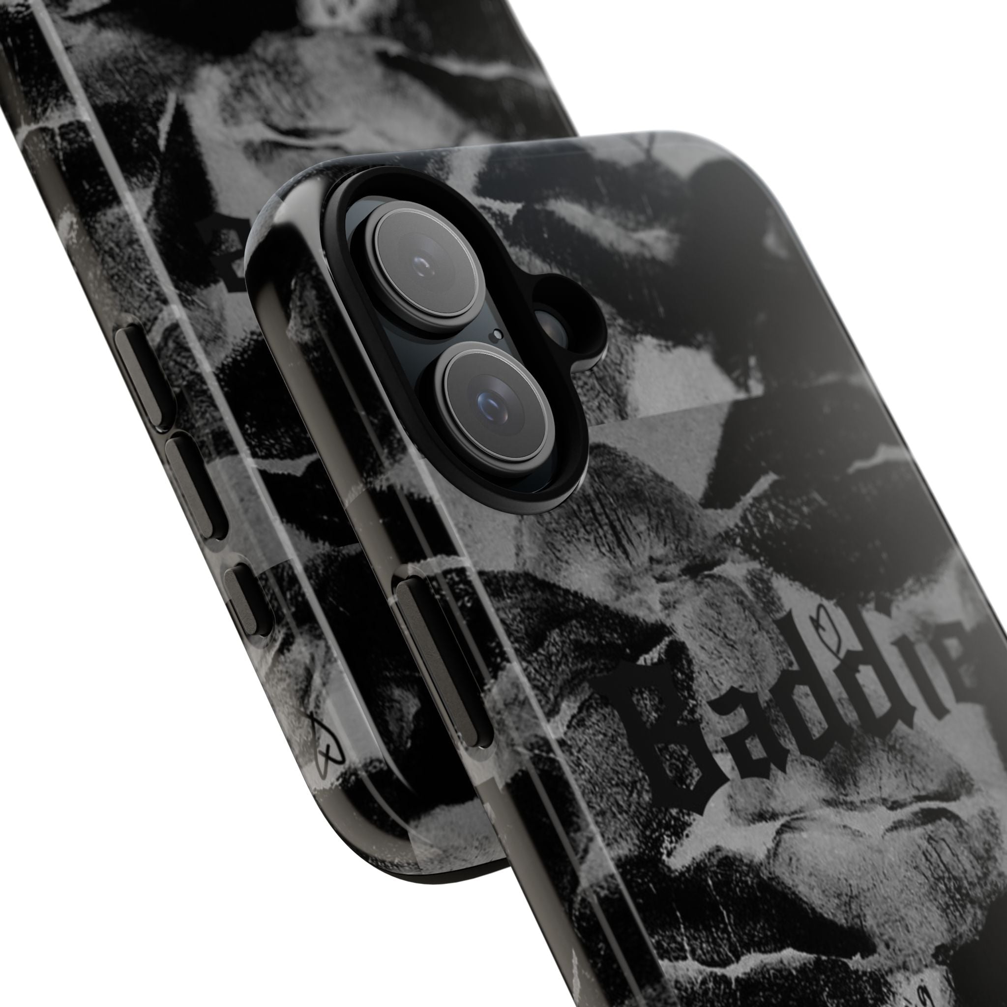 “Kiss of a Baddie Tough Case 💋🖤📱”