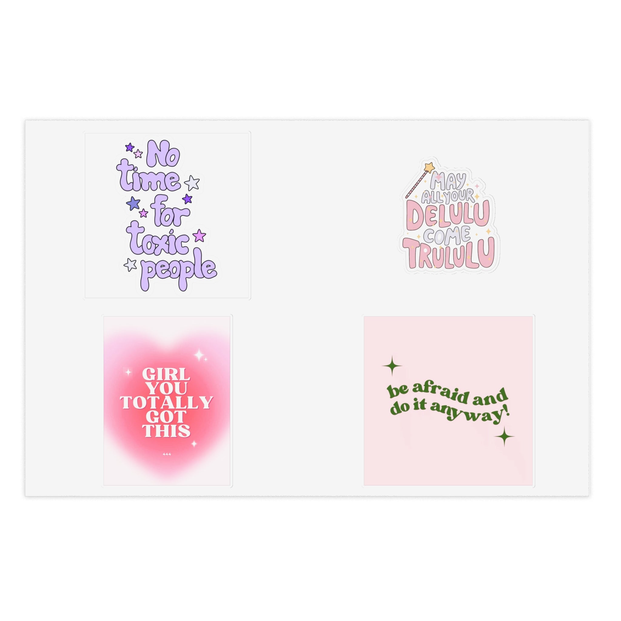 💖✨ “You Got This, Girl!” Affirmation Sticker Sheets 🌸🌈