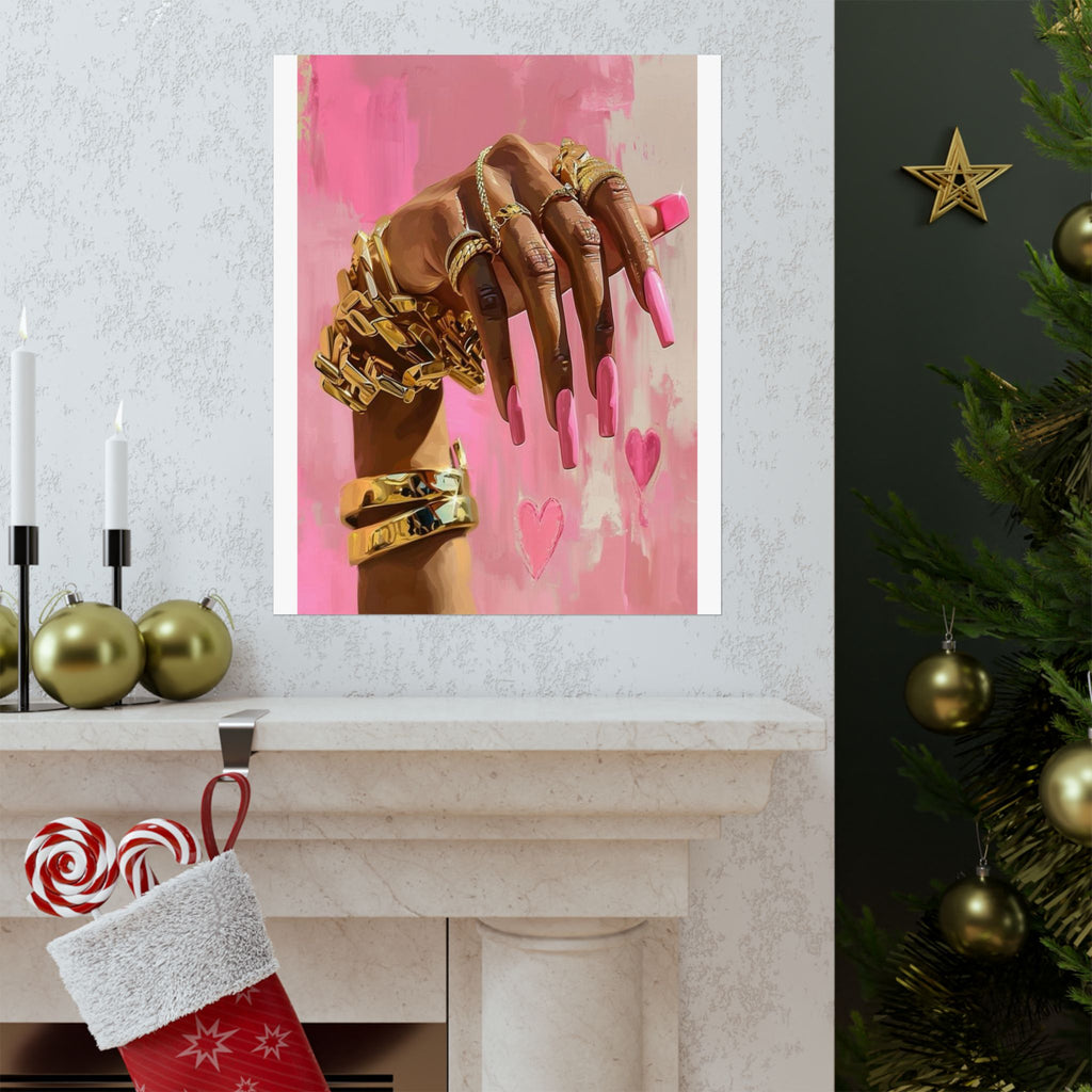 Blush & Gold Luxe Prints 🎀✨🖼️