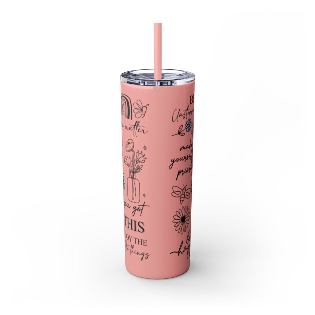 Just Breathe 🌿💧 Skinny Tumbler – 20oz