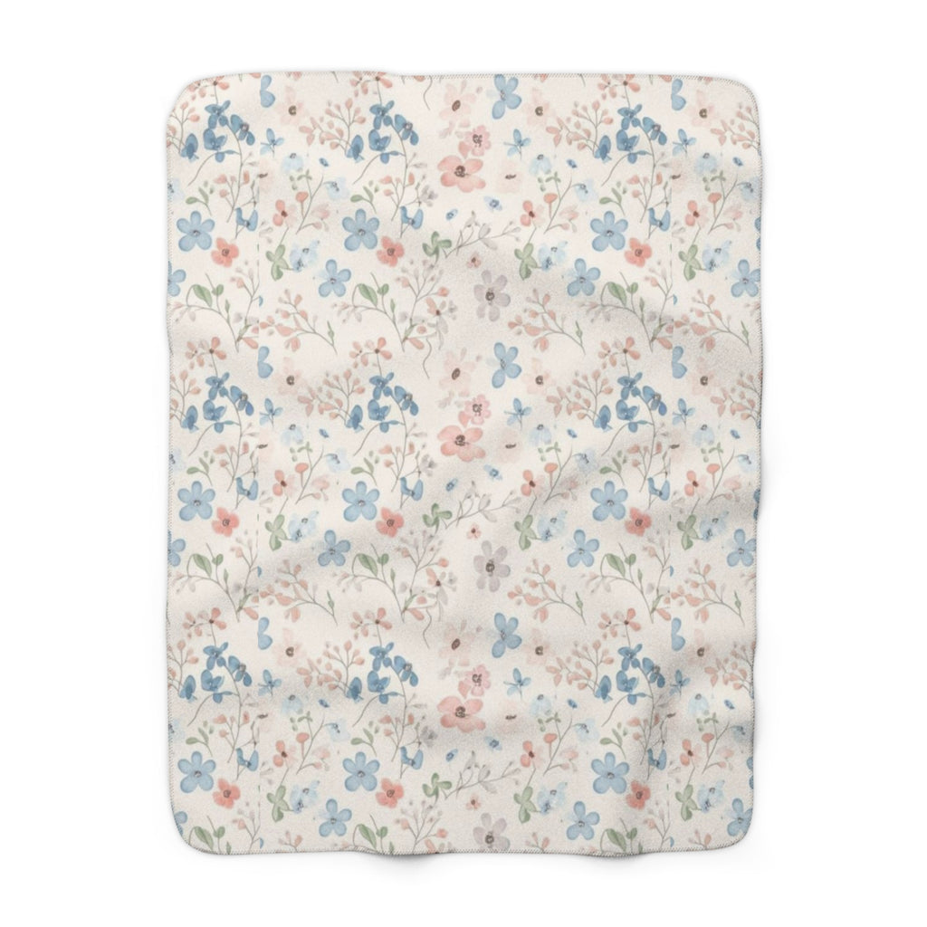 Snuggle Bloom Sherpa Blanket 🌸🛋️💗