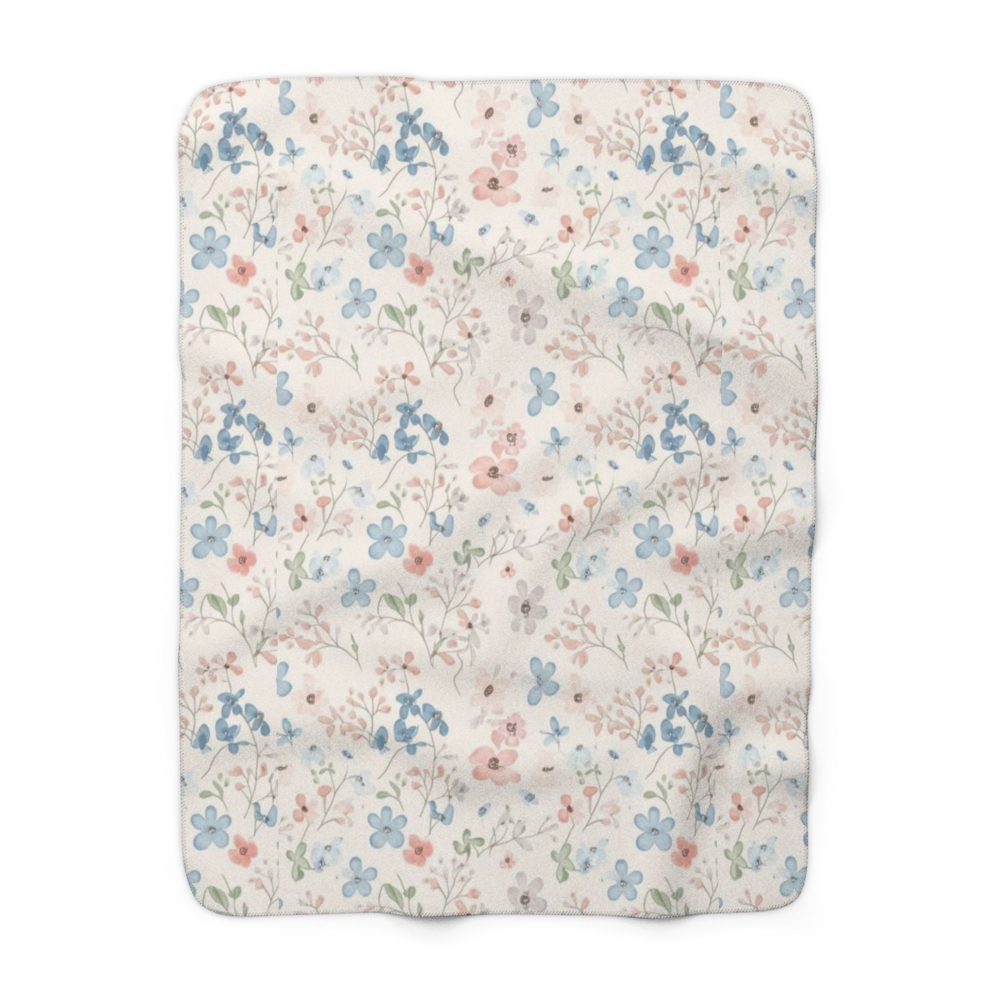 Snuggle Bloom Sherpa Blanket 🌸🛋️💗